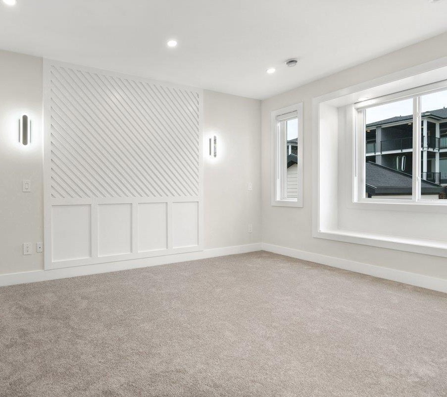 Popcorn ceiling being removed in a Vancouver home